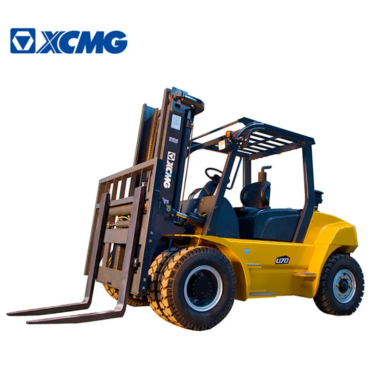 XCMG 7 ton diesel forklifts tractor FD70T with side shifter for sale